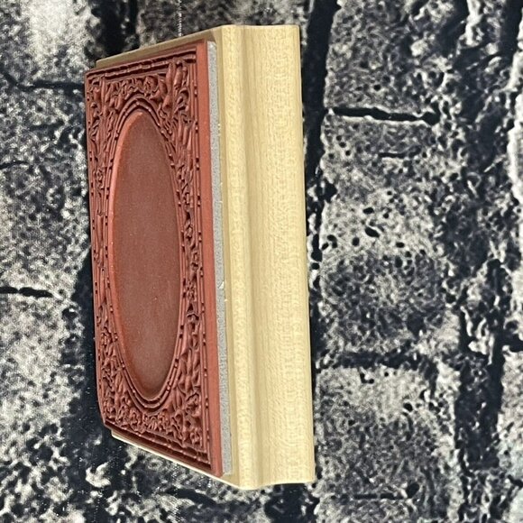 Great Impressions Flowers Oval Opening Roses Frame Rubber Stamp K25 - Picture 5 of 8